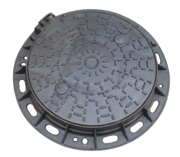 DI Round patterned Manhole Cover With Frame