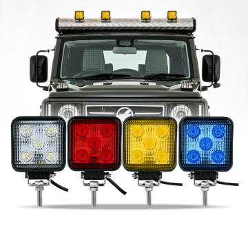 Tuff Plus 3.3 Inch Cube LED Auxiliary Headlight - 15W Four-Color Auxiliary Light