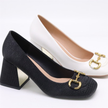 Custom Factory Direct Square Head Block Heels for Women