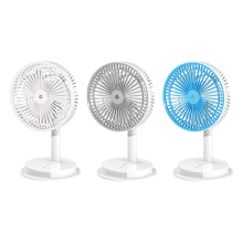 Portable USB Rechargeable Desk Fan High Capacity with Light