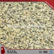 Simple design honed Tiger-yellow granite fireplace hearth slab