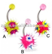 Silicone ball body belly button ring piercing navel jewelry