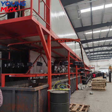 Low investment powder coating production line