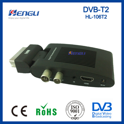 new design hd MPEG 4 mini scart dvb t2