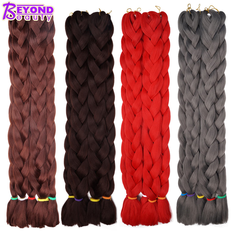 pink silver Grey black Red kinky curly braiding hair For african Women cheap braiding hair Synthetic pre stretched Braiding Hair