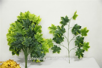 Wholesale artificial tree leaves fabric fake leaves for home decor