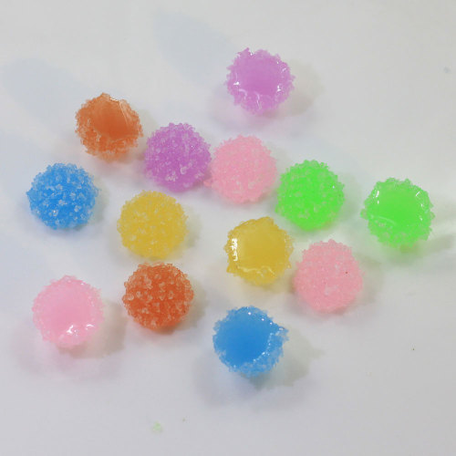 Mix Light Color Multi Shape Heart Square Round Resin Beads Slime For Handmade Craft decor Charms DIY Girls Hair Accessories