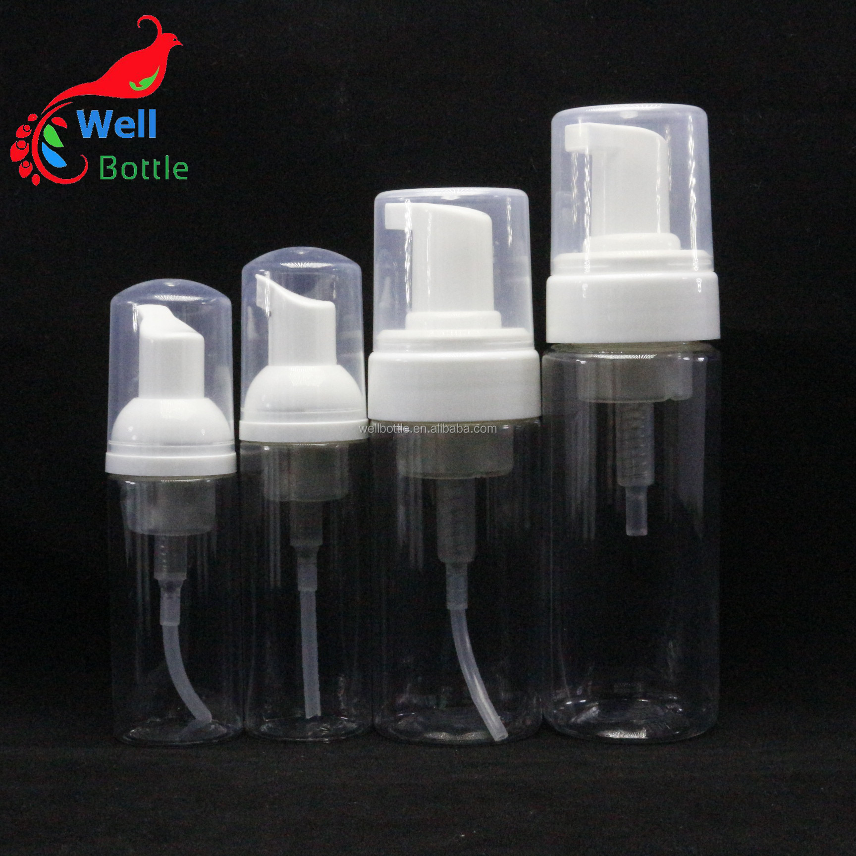 Wholesale PET Plastic packaging Foam Cleanser Foaming Pump Bottle FB-072R