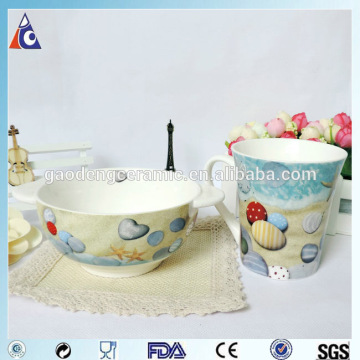 Ceramic cup and bowl / microwave cheap bone china dinner set