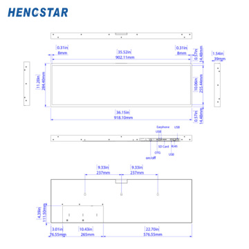 Ultra Wide Stretch Display Digital Signage