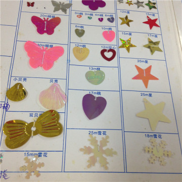 many kinds shapes and colors craft PVC sequins