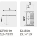 Wastafel dapur dengan mangkuk tunggal