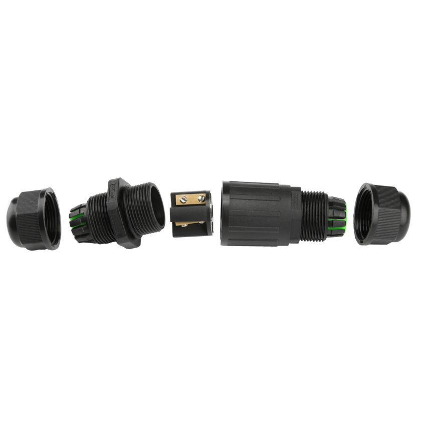 1In 2 Out Outdoor Lighting Cable Joint IP68 Waterproof Connector