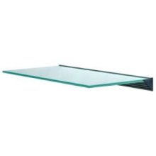 glass shelf with aluminium support Z