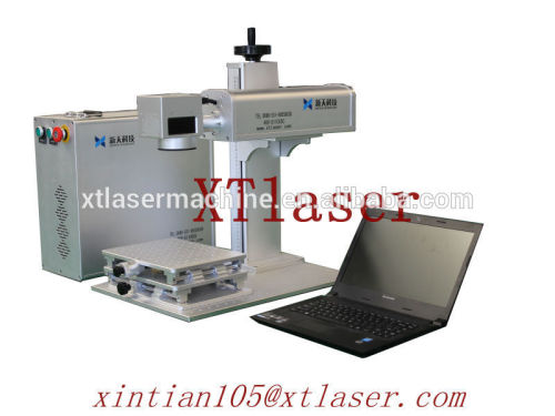 China Jinan fiber laser label printer and metal marking machine