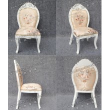 White Aluminum Imitation Wood Dining Chair for Restaurant (YC-D107)