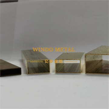 Cut-to-size brass rectangular tubes with tolerance +/-0.1mm