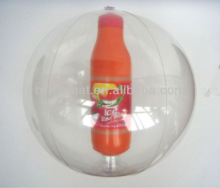 inflatable beach ball with toy inside