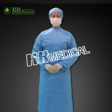 Disposable nonwoven fabric surgical gown
