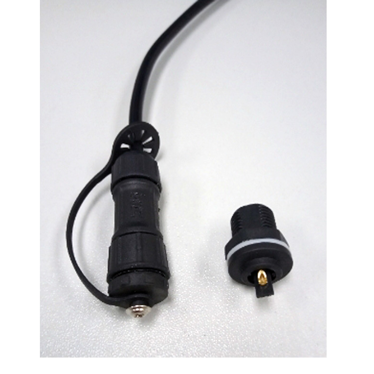 Nylon Female front panel mount to male plug waterproof m12 electrical connector 2-8 pins wire to board connector