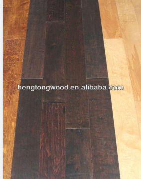 Rustic hardwood flooring, engineered flooring, birch pure human hand scratch engineered floors