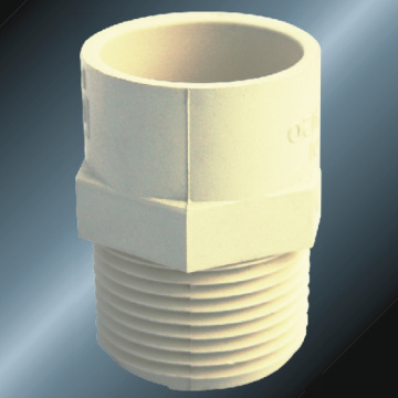 ASTMD2846 Water Supply Cpvc Male Adaptor Milk Yellow