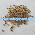 Wholesale 4MM Gold Silver Plated Small Round Chunky Beads