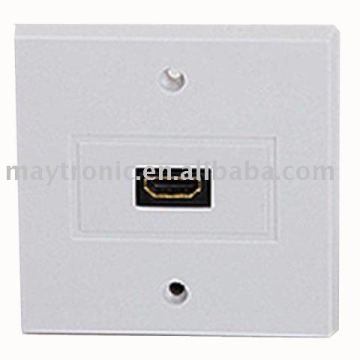 One Port HDMI Wall Plate