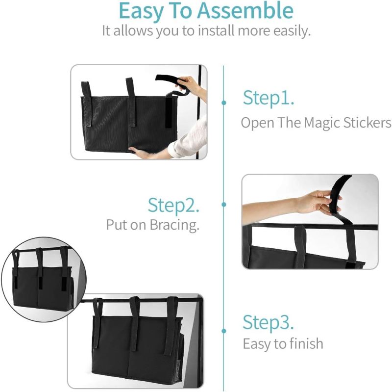 Bseash 8-Pocket Bunk Bed Organizer