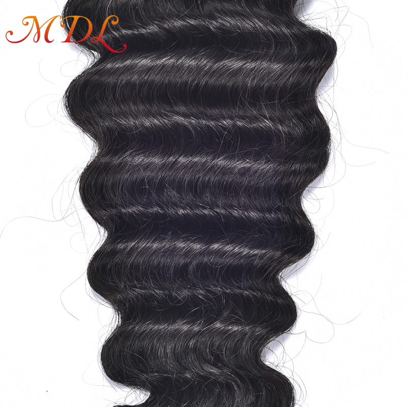 MDL hair Brazilian deep curly 100% natural color human hair extensions hair weave bundles