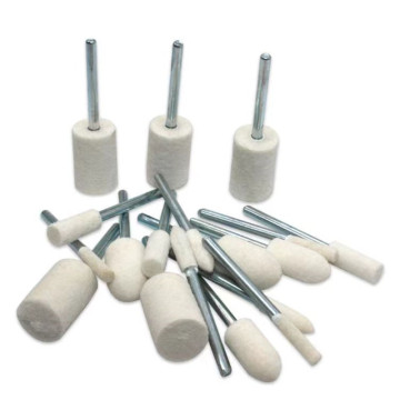 Tapered Wool Felt Grinding Head for Jade and Metal Polishing