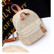 Fashion women leisure beach bag straw woven bag