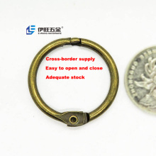 IYOWANG Round Shape Antique Bronze 1 Inch Book Binding Rings