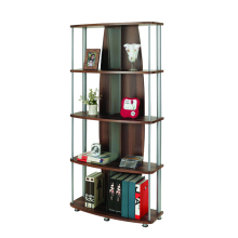 Study room wooden bookcase with 4 shelves