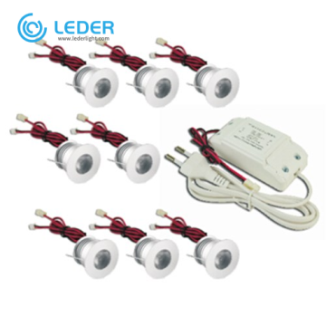 LEDER Hardwire 1W LED embutido para gabinete de luz