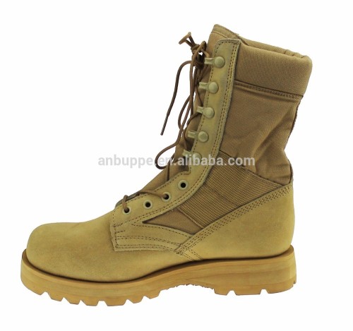 rubber outsole material ,genuine leather military boot