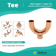 Y-Type Reducing Copper Tee Fitting