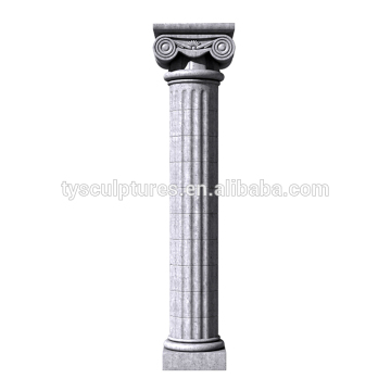 Roman style whole sale stone granite columns pillars for large size building landscape decoration