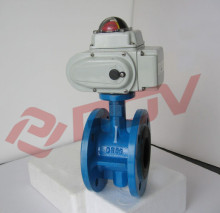acid flange wcb soft seal electric actuated butterfly valves