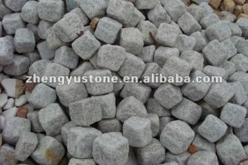 G603 Granite Tumbled Cube stone