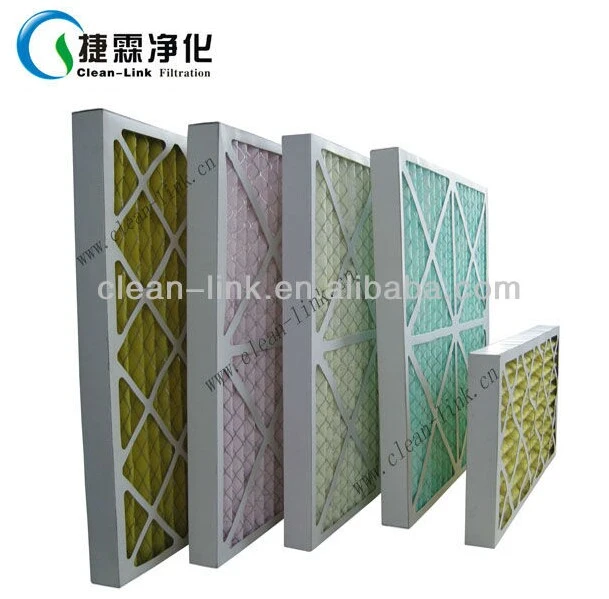 Nonwoven Pleat Filter with Paper Cardboard Frame