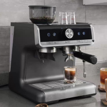 Commercial Coffee Machine with Steam, Roast and Chocolate Powder Function