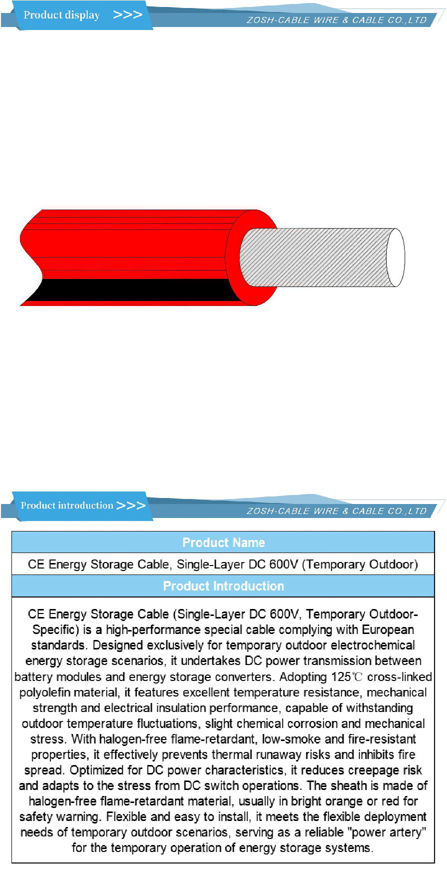 Cable de robot (antitorsión) -xiangqing1-ZS035 Robot cable (anti-torsion)-xiangqing1-ZS035