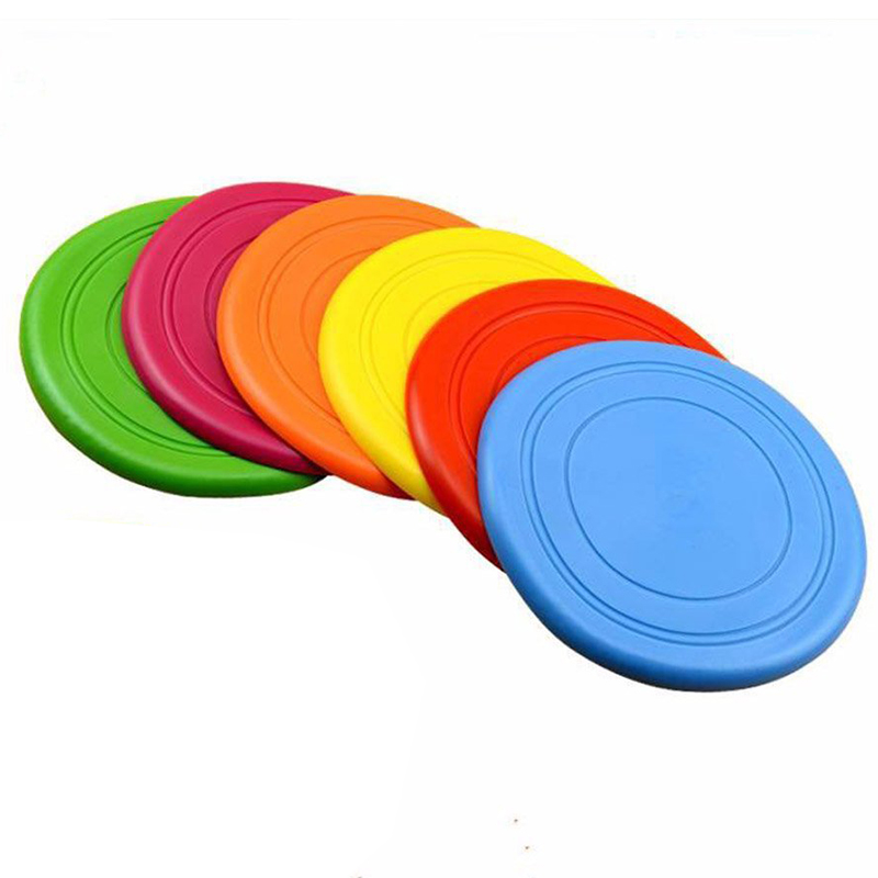 Outside Play Silicone Frisbees Dog Tossing Toys