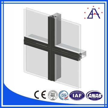 Hot Sale! Aluminum Extruded Frame Curtain Wall,Aluminum Curtain Wall Systems