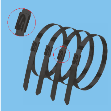 Plastic Covered Band-it Coated Steel Cable Ties Stainless Steel Cable Ties