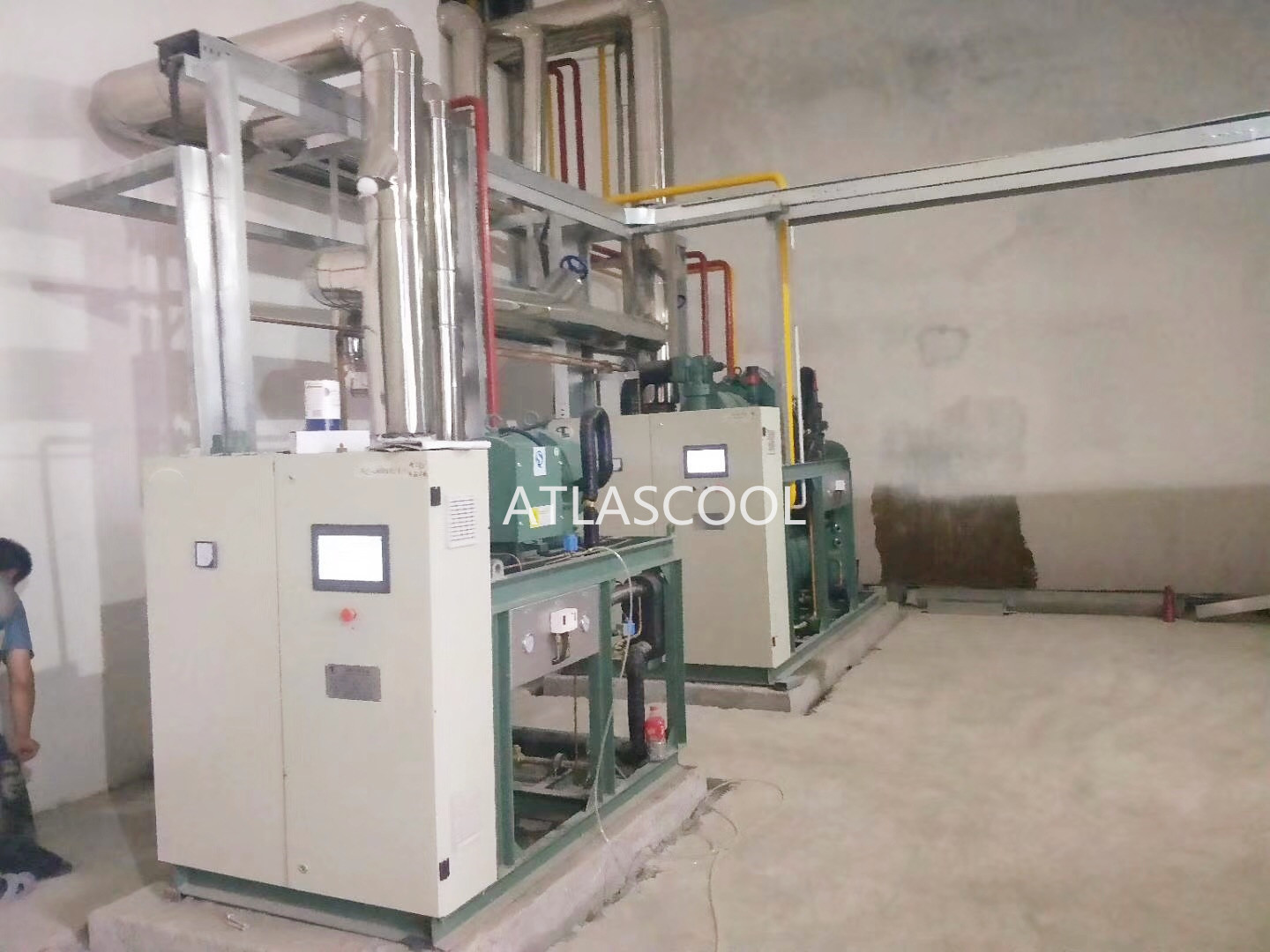 sistema de enfriamiento de cuarto frío cold room cooling system