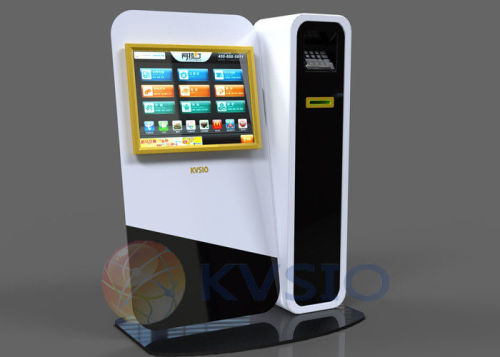 Multifunction Credit Card Bill Payment Kiosk With Passport Reader / Card Printer