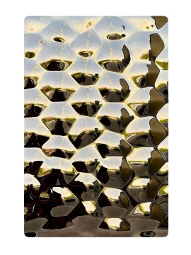 Stainless steel embossed plate 13