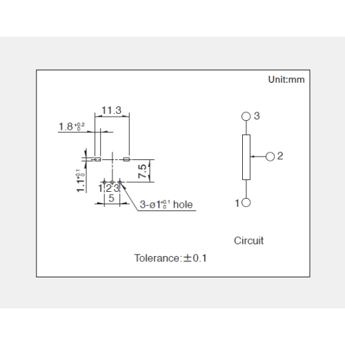 Potentiometer putar siri Rk09l